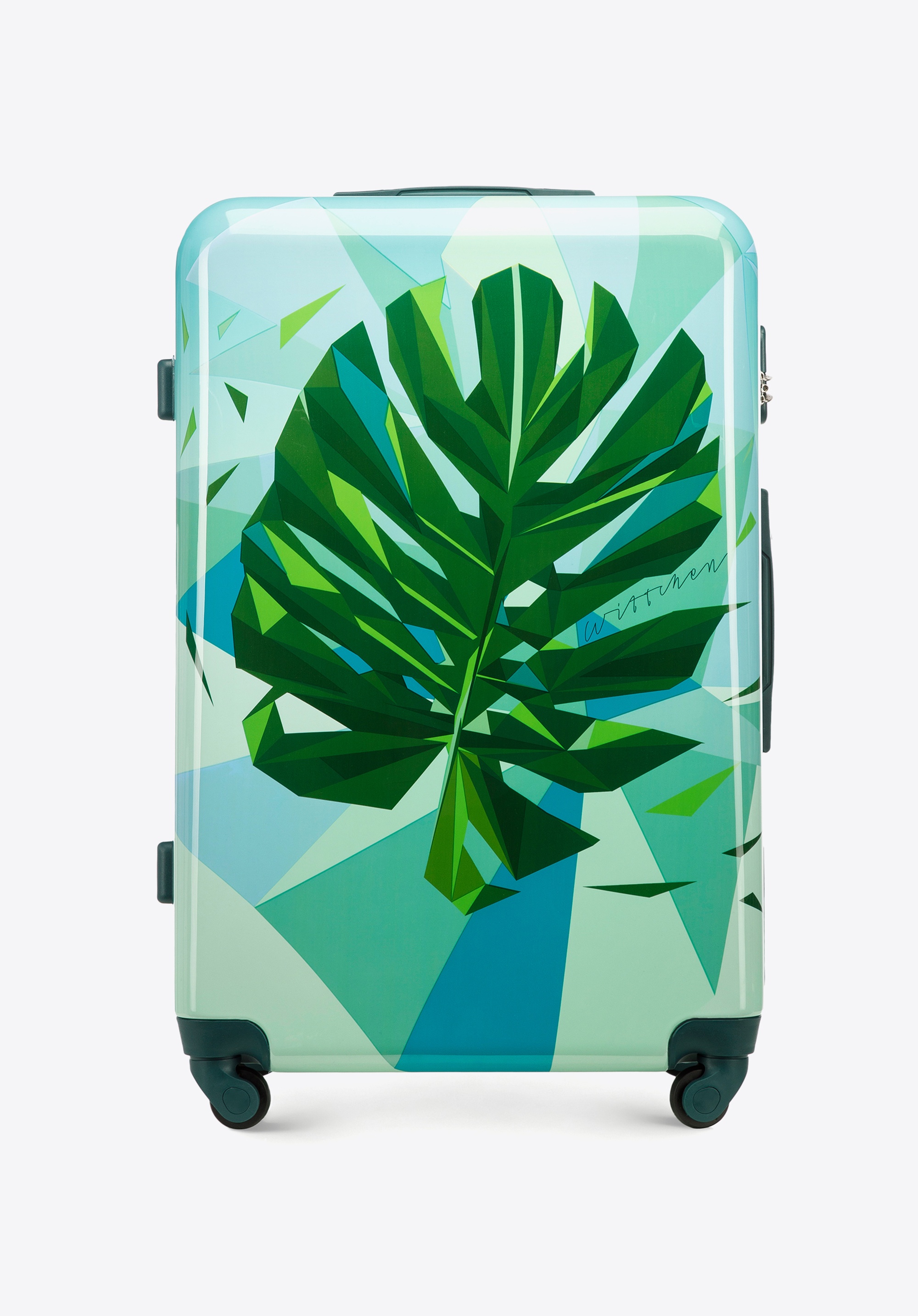 Valiză mare ABS, verde - albastru, 56-3A-643-85, Fotografie 1