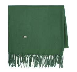 Esarfa dama cu franjuri, verde, 94-7D-X90-Z, Fotografie 1
