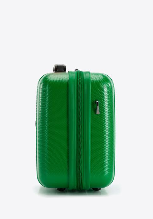 Geantă pentru cosmetice de călătorie din policarbonat cu relief vertical, verde, 56-3P-714-91, Fotografie 2