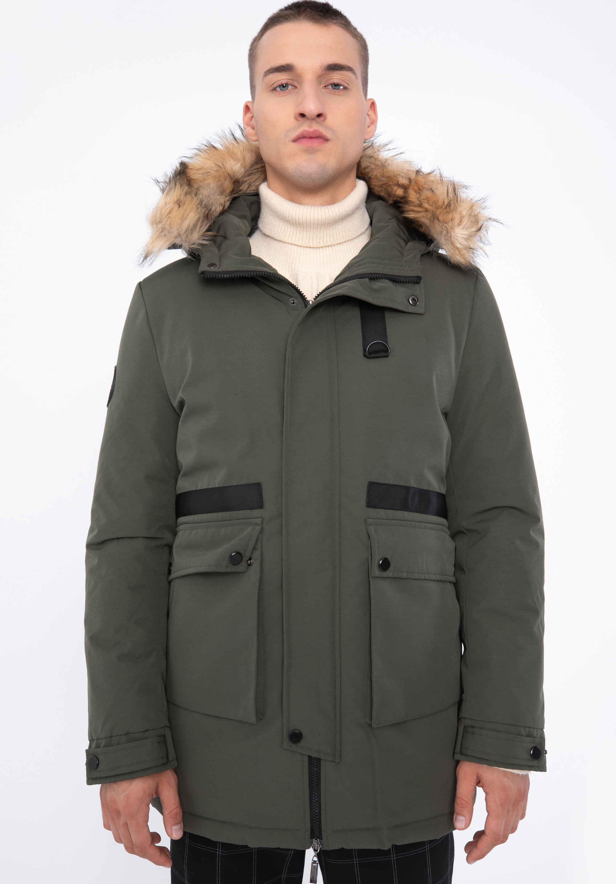 Jachetă căptușită pentru bărbați, verde, 97-9D-950-Z-2XL, Fotografie 1