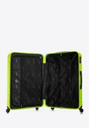 Set de valize din ABS cu model geometric ștanțat, verde limetă, 56-3A-75S-11, Fotografie 6