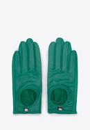 Mănuși de damă din piele de mașină, clasice, verde, 46-6A-002-1-M, Fotografie 2