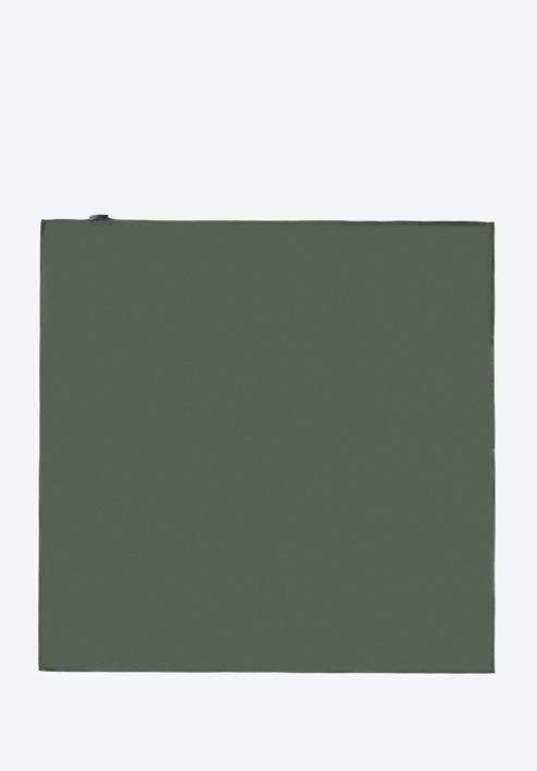 Eșarfă de mătase pentru femei, verde închis, 95-7D-S01-6, Fotografie 1