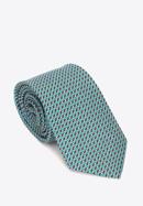 Cravată din mătase cu model, verde - negru, 91-7K-001-X5, Fotografie 1