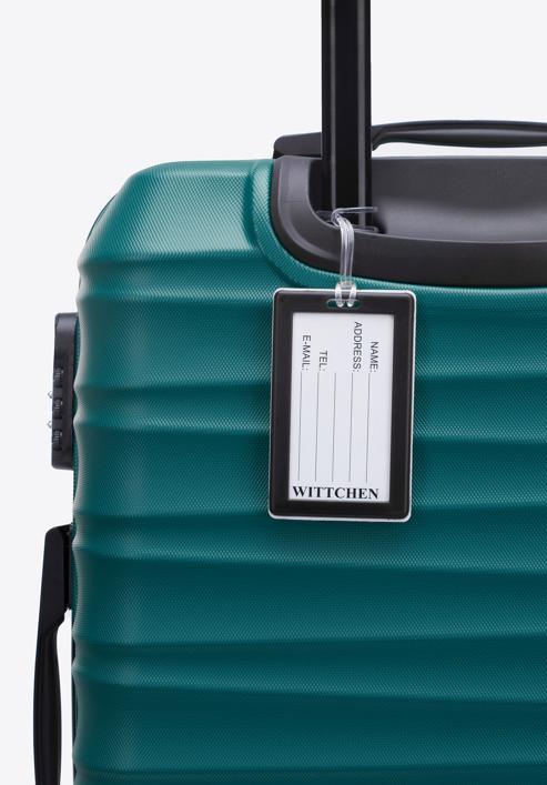 Valistă de mărime medie cu etichetă pentru bagaje, verde, 56-3A-312-55Z, Fotografie 3