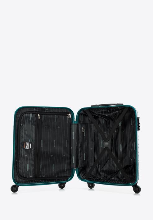 Valiză de cabină cu ABS, cu dungi orizontale, verde, 56-3A-311-34, Fotografie 5