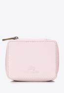 Bőr mini kozmetikai táska, világos rózsaszín, 98-2-003-5, Fénykép 1