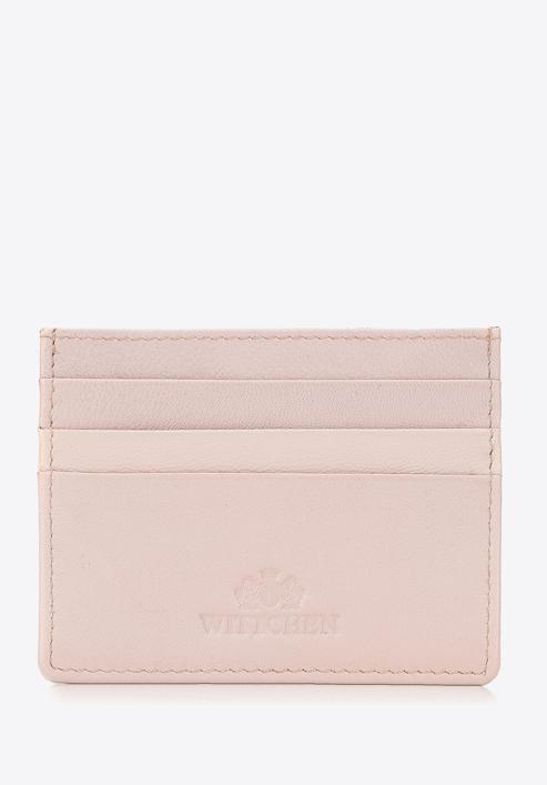 Klasszikus bőr hitelkártya tok, világos rózsaszín, 98-2-002-BB, Fénykép 1