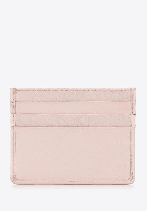 Klasszikus bőr hitelkártya tok, világos rózsaszín, 98-2-002-1, Fénykép 3