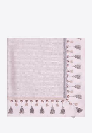 Közepes méretű női selyemkendő, világos rózsaszín, 94-7D-S04-X1, Fénykép 1