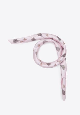 Közepes méretű női selyemkendő, világos rózsaszín, 94-7D-S04-X1, Fénykép 1