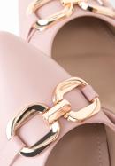 Női magas sarkú cipő dekoratív csattal, világos rózsaszín, 98-DP-208-1-40, Fénykép 7