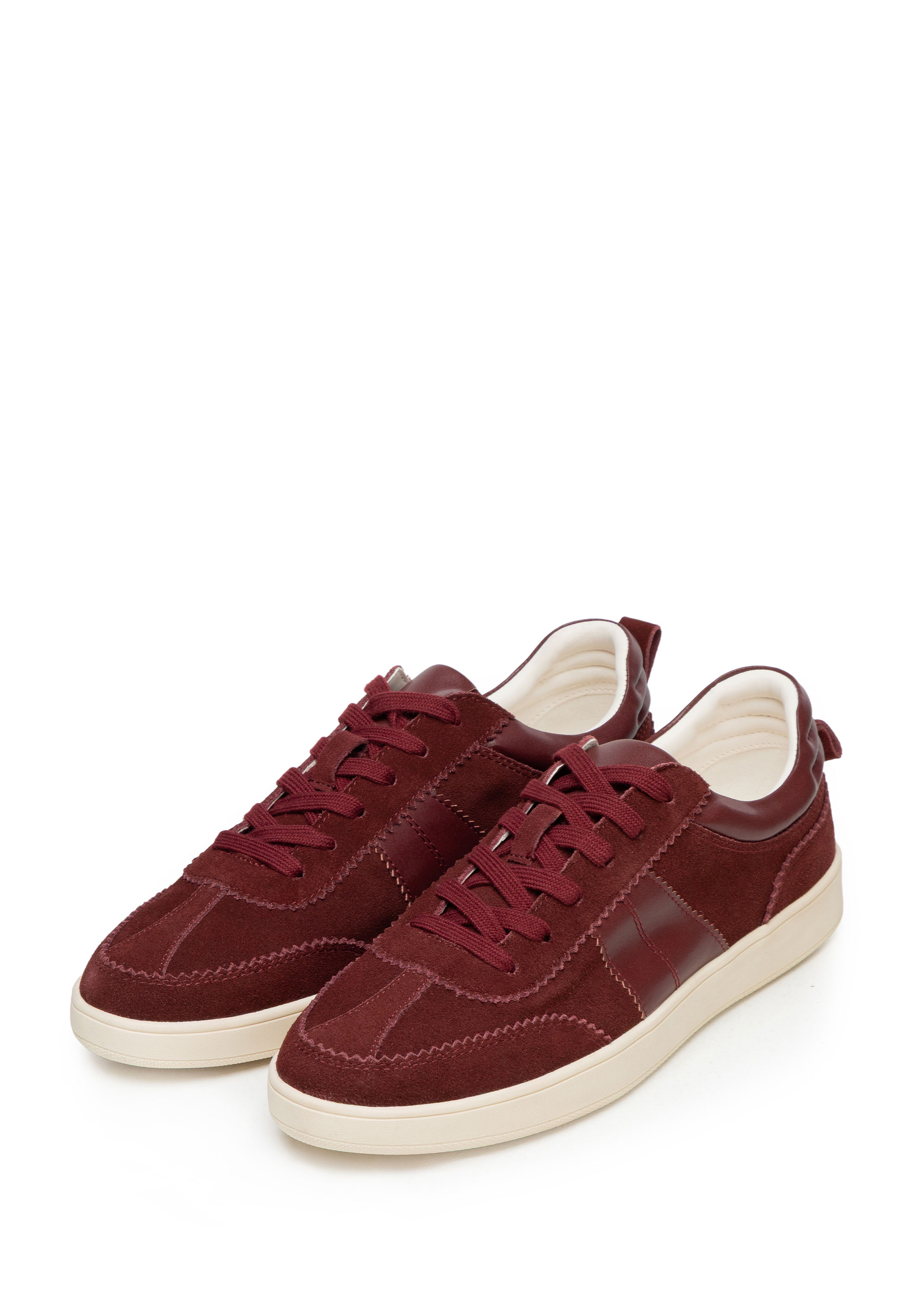 Dámské semišové tenisky, vínová, 102-D-359-3-40, Obrázek 1