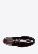 Pánské lakované boty se světlou podrážkou, vínová, 97-M-504-3-43, Obrázek 5