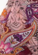 Dámský jemný šátek s orientálními vzory, vínovo-růžová, 98-7D-X08-X6, Obrázek 3