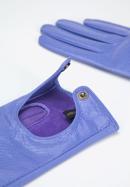 Mănuși de mașină din piele de șopârlă pentru femei, violet, 46-6A-003-1-M, Fotografie 4