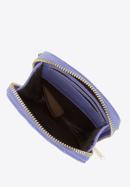 Mini geanta din piele matlasată, violet, 95-2E-663-Z, Fotografie 3