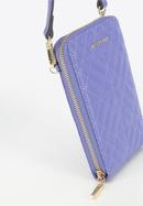 Mini geanta din piele matlasată, violet, 95-2E-663-Z, Fotografie 4