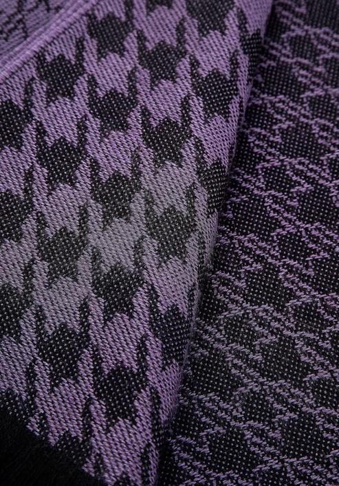 Eșarfa bărbătească, violet - negru, 98-7M-X04-X1, Fotografie 3