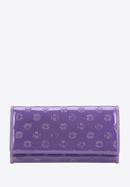 Portofel de damă din piele lăcuită cu monogramă, violet, 34-1-052-000, Fotografie 1