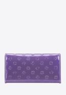 Portofel de damă din piele lăcuită cu monogramă, violet, 34-1-052-000, Fotografie 4