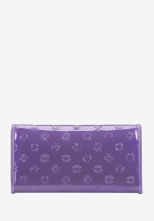 Portofel de damă din piele lăcuită cu monogramă, violet, 34-1-052-FF, Fotografie 4