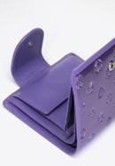 Portofel de damă din piele lăcuită monogramă, închidere cu capsă, violet, 34-1-362-FF, Fotografie 5