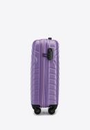 Valiză de cabină din ABS cu model geometric ștanțat, violet, 56-3A-751-11, Fotografie 2
