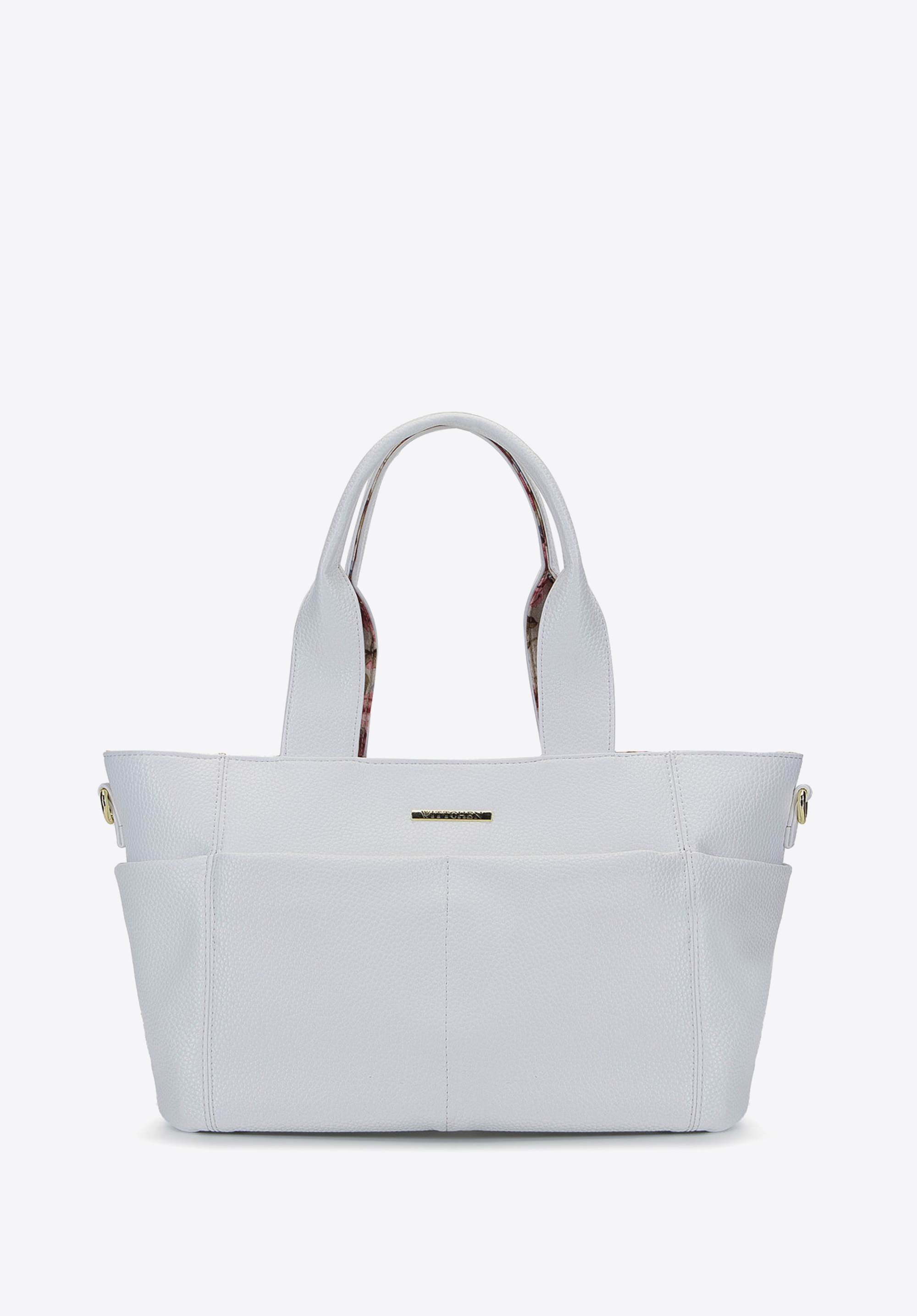2-in-1-Tasche mit Blumenfutter
