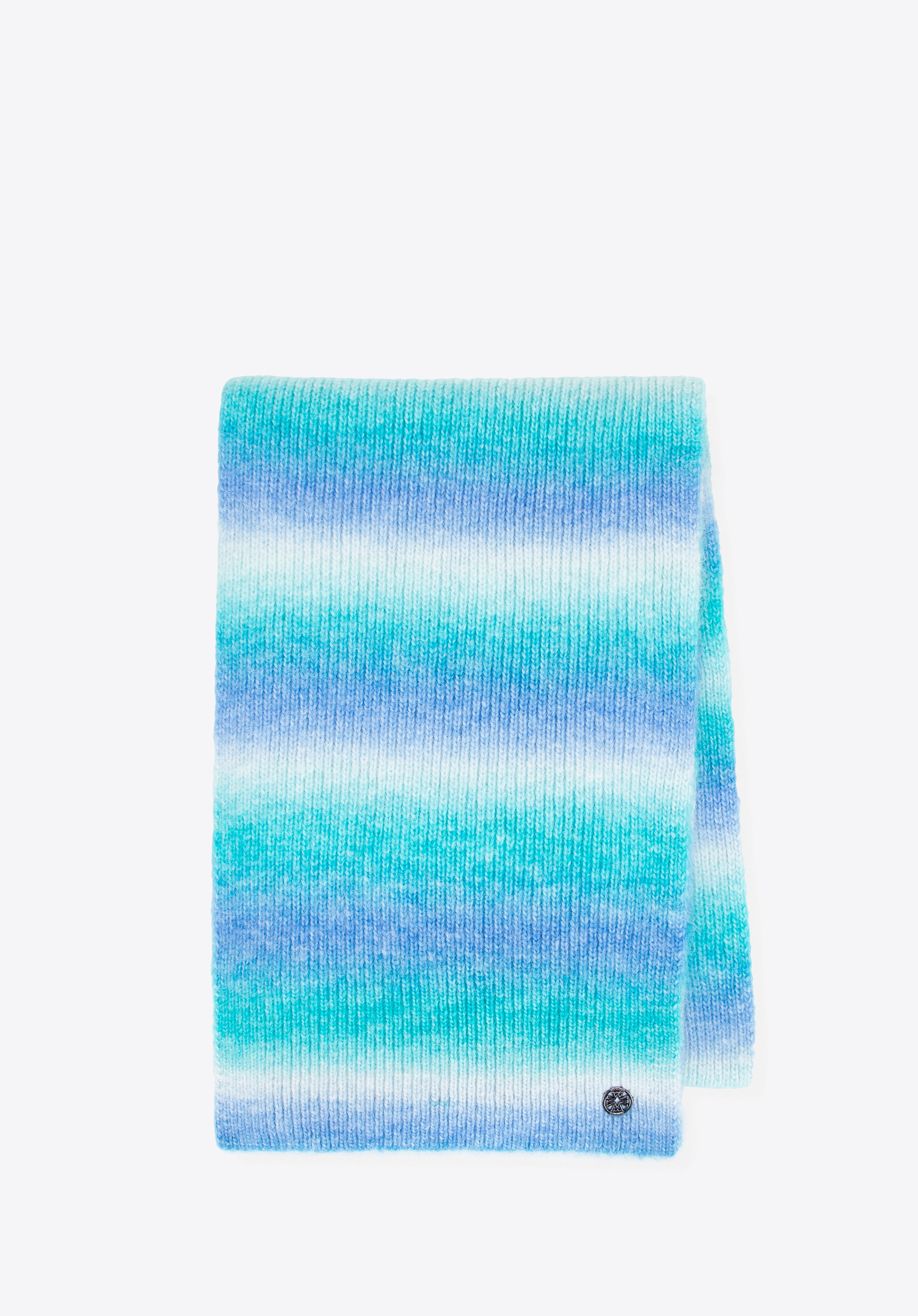 Damenschal mit Ombre-Effekt, weiß-blau, 101-7F-201-7, Bild 1