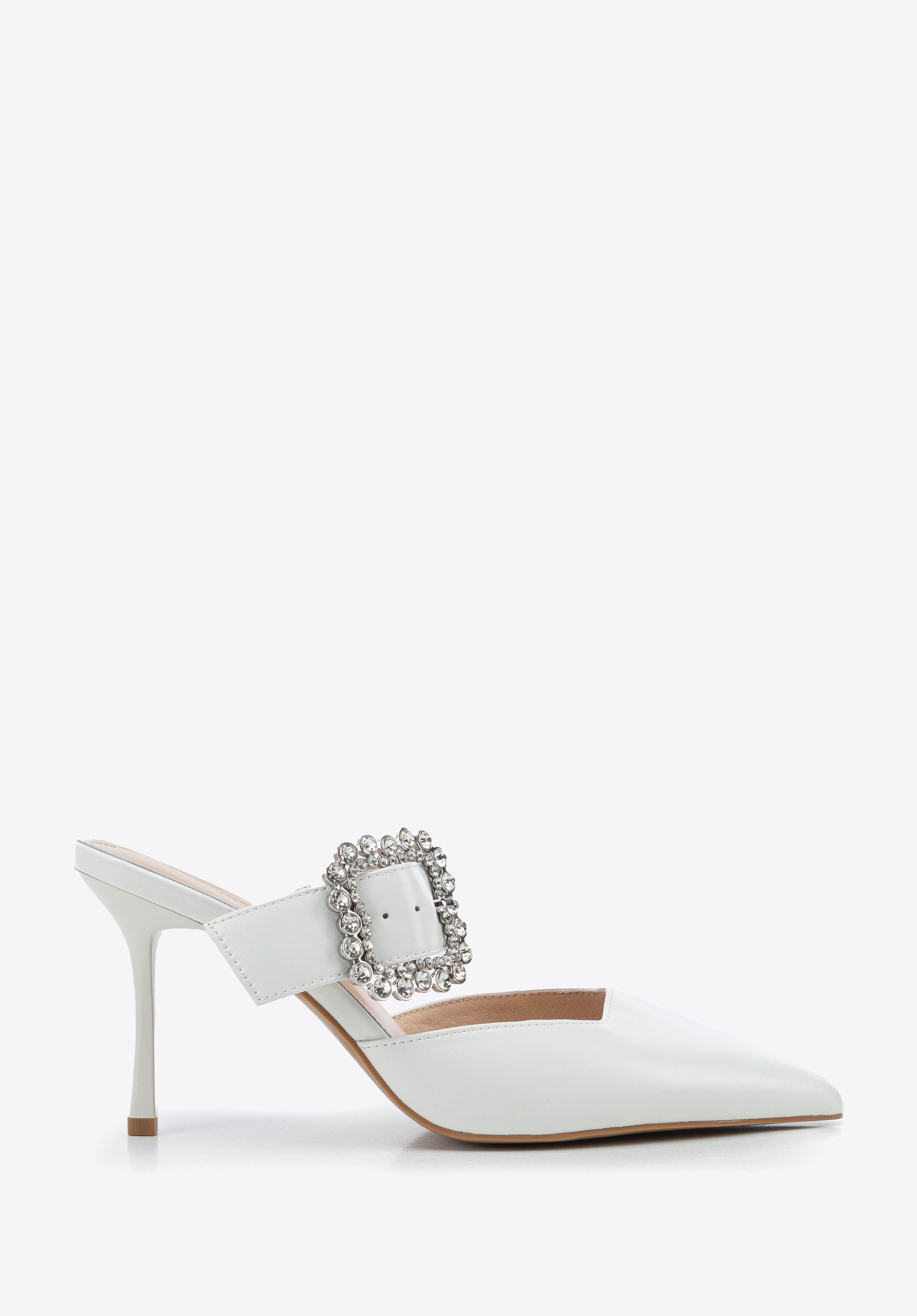 Damen-Stilettos aus Leder, weiß, 100-D-513-0-37, Bild 1