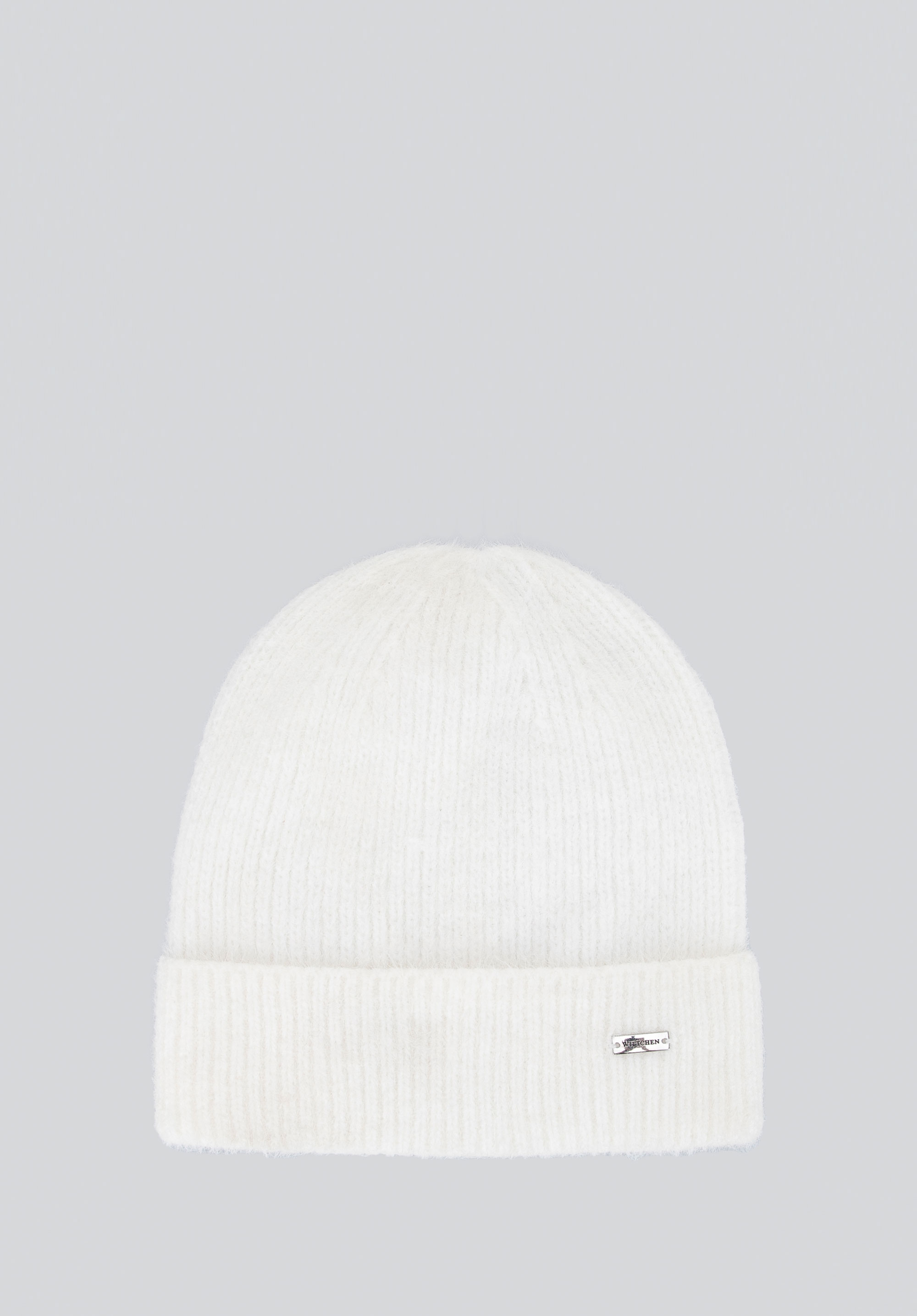 Damen Wintermütze mit flauschiger Textur, weiß, 101-HF-002-0, Bild 1