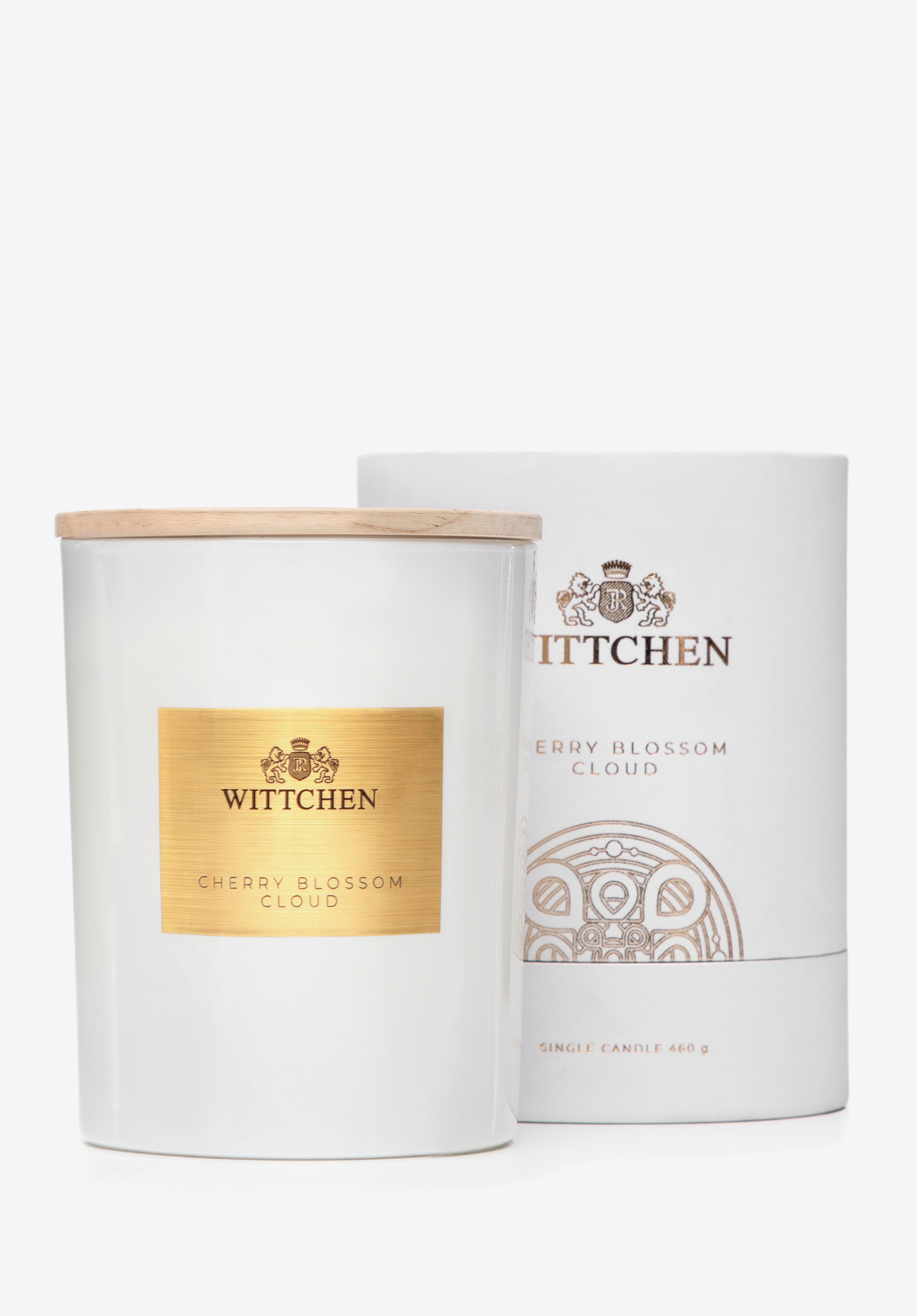 Große Soja Kerze mit Doppeldocht Cherry  Cloud|WITTCHEN|1-HC-101-0