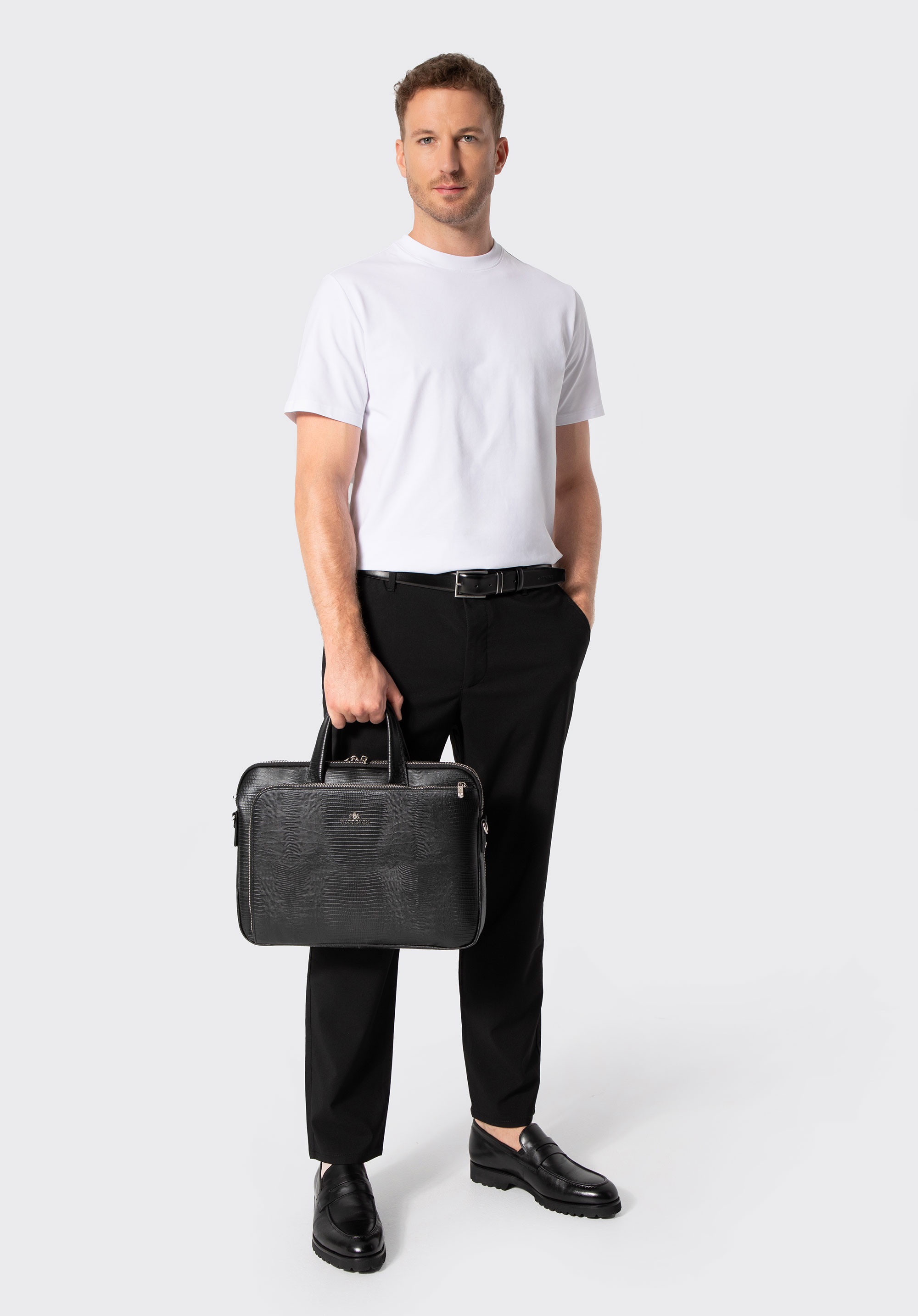 Herren-T-Shirt aus mercerisierter Baumwolle