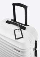 Mittelgroßer Koffer mit Gepäckanhänger, weiß, 56-3A-312-35Z, Bild 2
