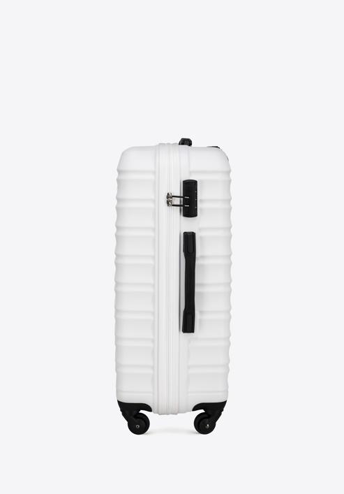 Mittelgroßer Koffer mit Gepäckanhänger, weiß, 56-3A-312-35Z, Bild 5