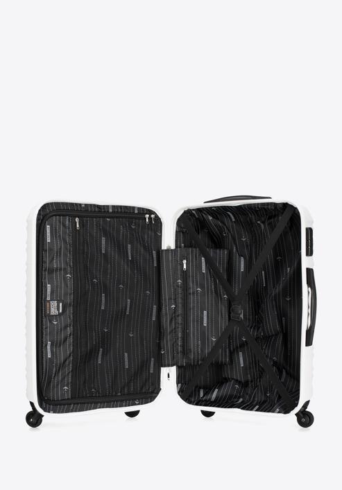 Mittelgroßer Koffer mit Gepäckanhänger, weiß, 56-3A-312-35Z, Bild 6