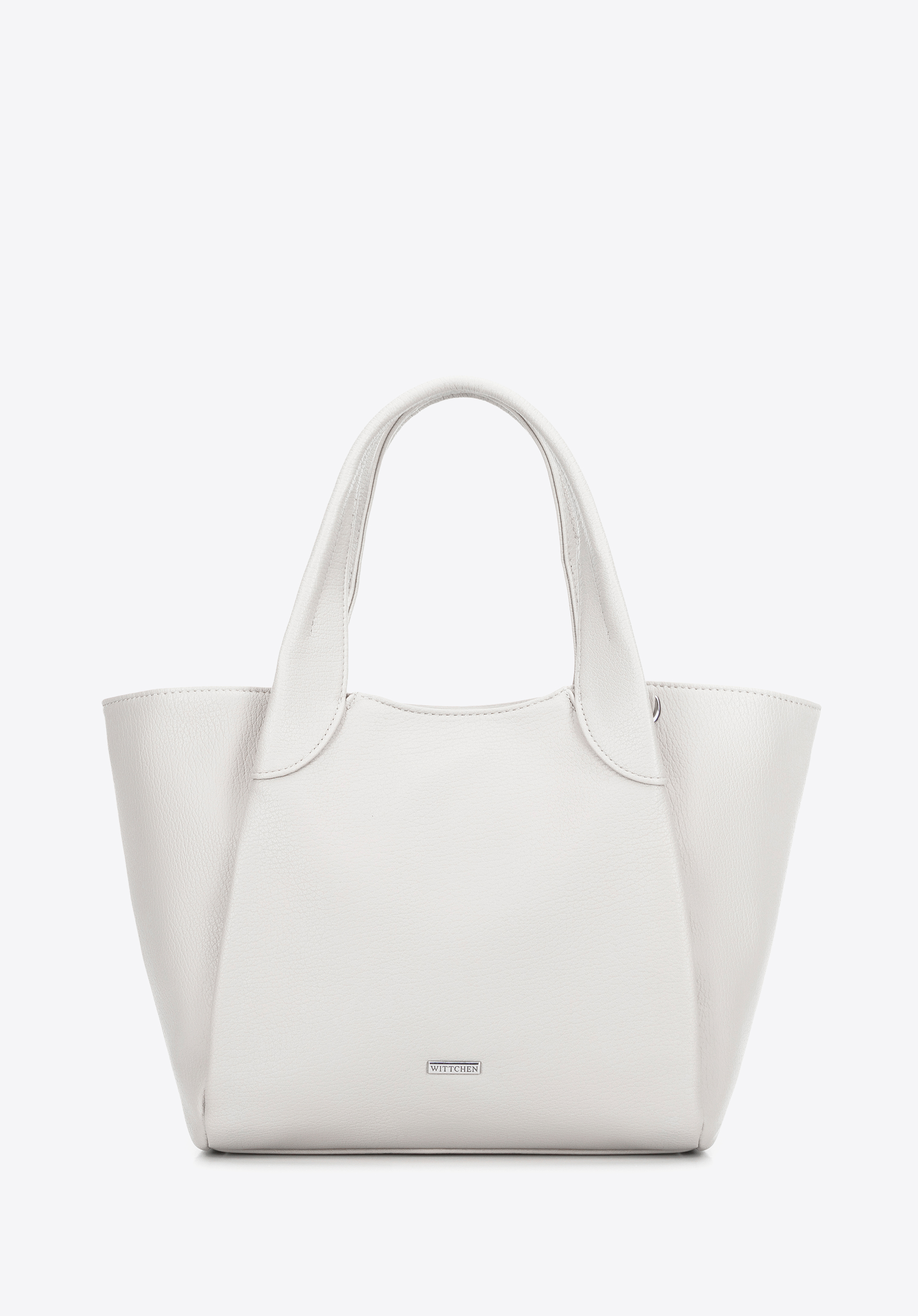 Öko-Leder-Koffer für Damen, weiß, 100-4Y-437-0, Bild 1