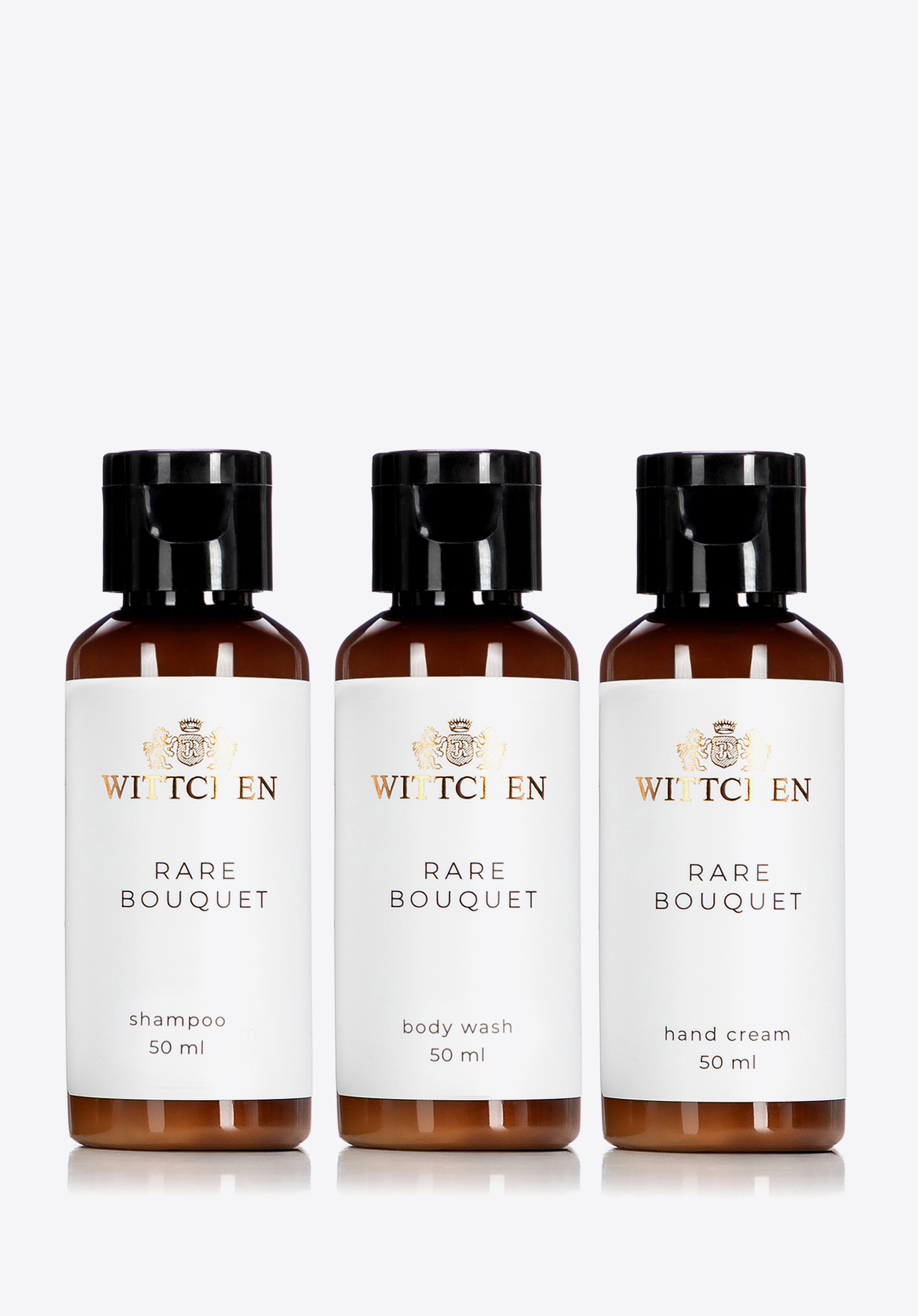 Reisekosmetik-Set Shampoo, Gel, Handcreme Rare Bouquet, weiß, 1-HS-301-0R, Bild 1