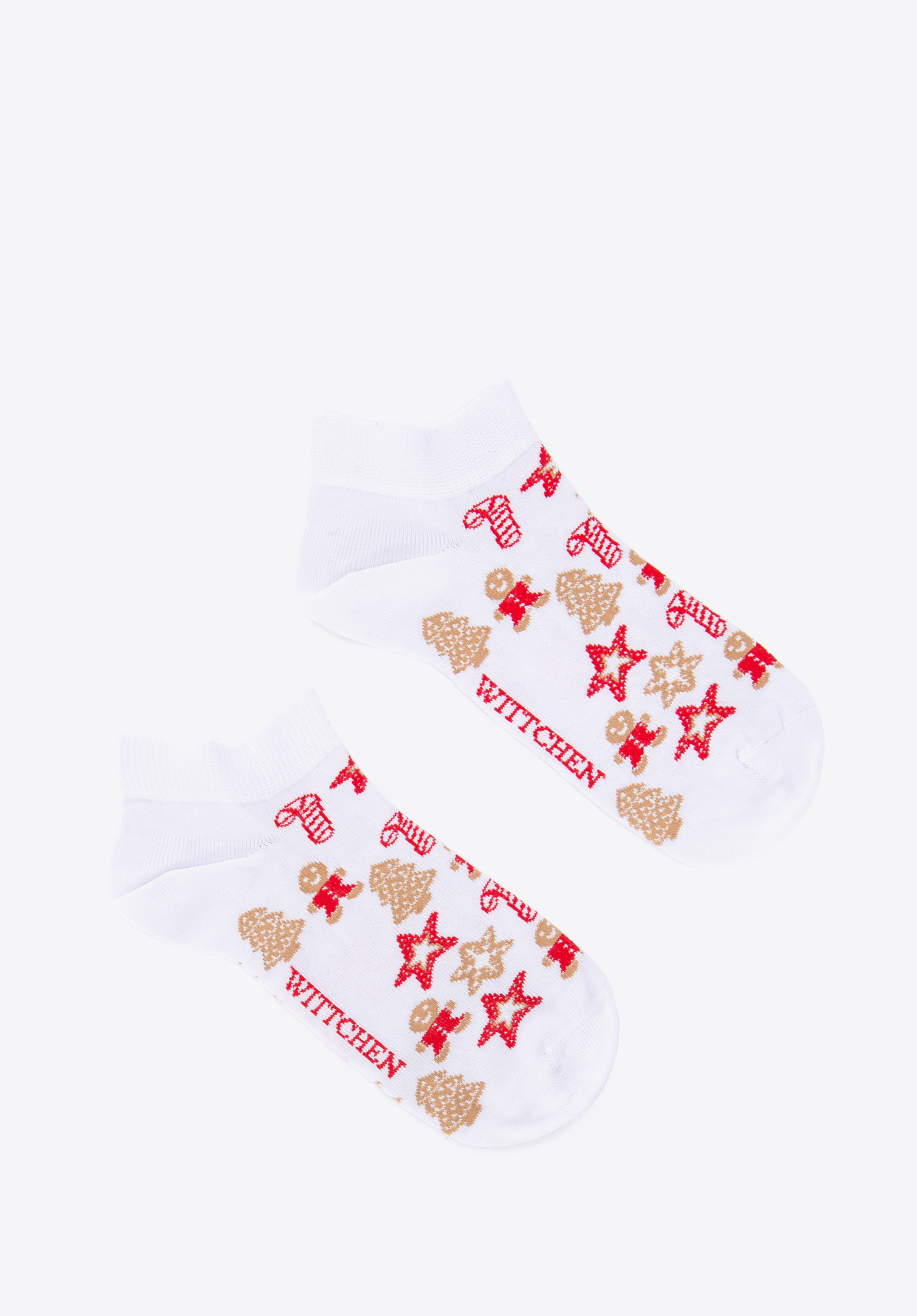 Weihnachtssocken für Damen, weiß-rot, 98-SD-050-X3-38/40, Bild 1