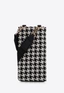 Gemusterte Minihandtasche für Damen, weiß-schwarz, 97-2E-506-X3, Bild 2