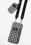 Gemusterte Minihandtasche für Damen, weiß-schwarz, 97-2E-506-X3, Bild 5