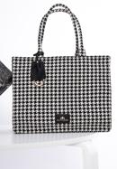 Große Shopper-Tasche mit Muster, weiß-schwarz, 97-4E-502-X6, Bild 31