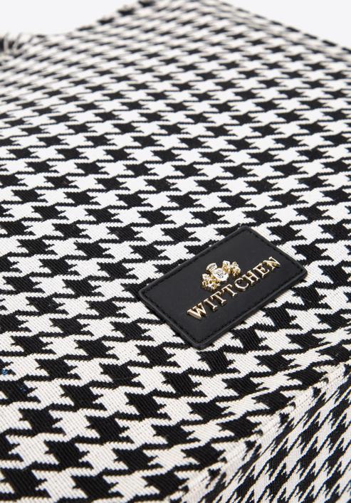 Große Shopper-Tasche mit Muster, weiß-schwarz, 97-4E-502-X6, Bild 4
