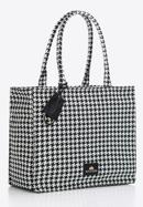 Große Shopper-Tasche mit Muster, weiß-schwarz, 97-4E-502-X6, Bild 8
