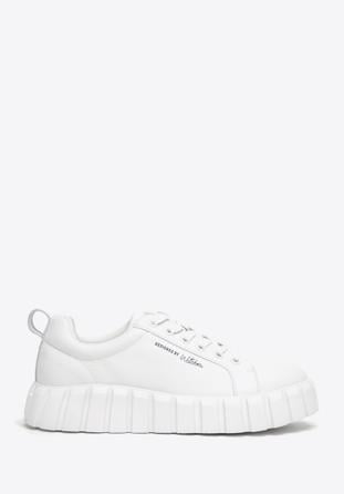 Sneakers für Damen mit dicker Sohle, weiß, 98-D-960-0-35, Bild 1