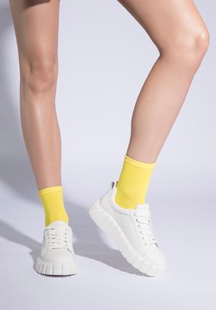 Sneakers für Damen mit dicker Sohle, weiß, 96-D-951-0-36, Bild 1