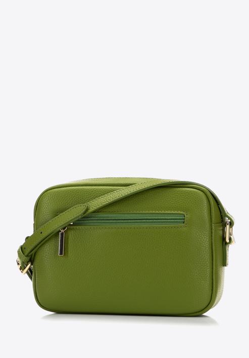 Dámská kožená kabelka s klopou, zelená, 98-4E-619-0, Obrázek 2