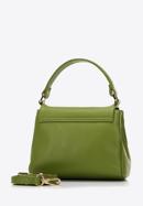 Dámská malá dvoukomorová kožená kabelka, zelená, 98-4E-621-Z, Obrázek 2