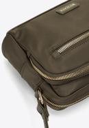 Dámská nylonová kabelka s vložkami z ekologické kůže, zelená, 97-4Y-103-7, Obrázek 4